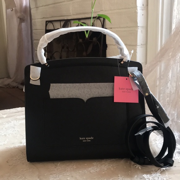 NWT Kate Spade Black Medium Satchel - Picture 2 of 16